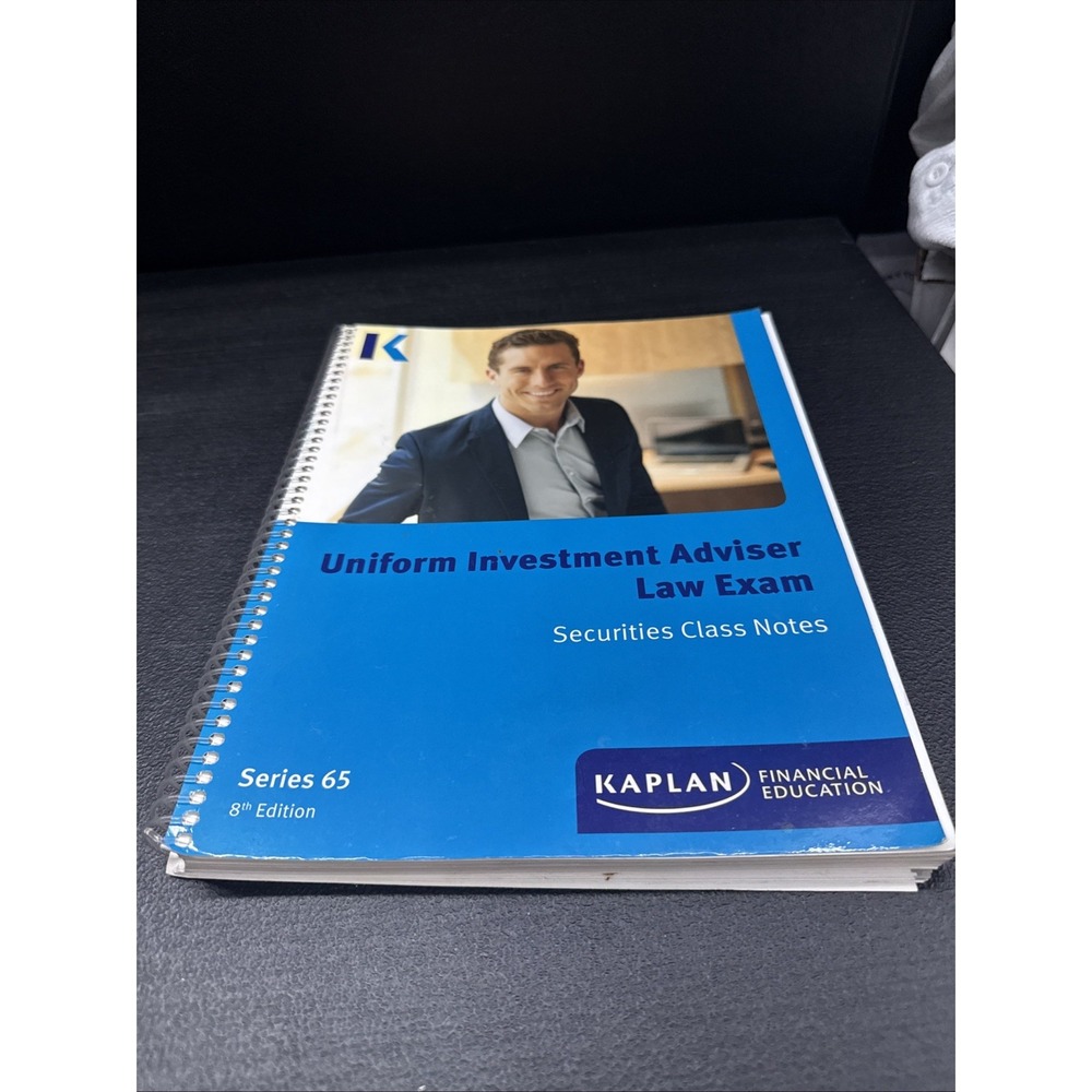 Kaplan Uniform Investment Adviser Law Exam Series 65 Study Guide 8th Ed